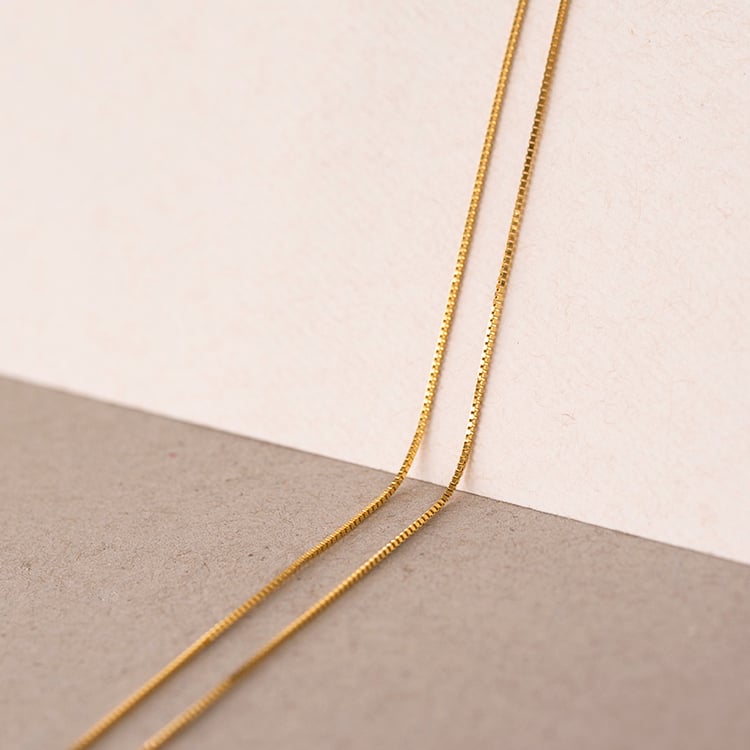 Venezia retiazka 45 cm z pozlateného striebra 107569