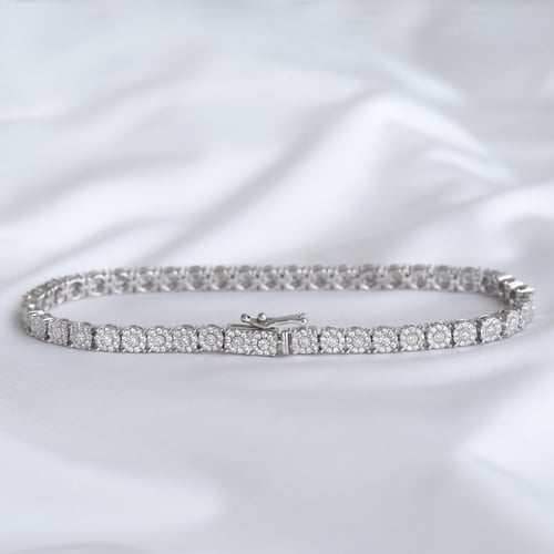 Elegantný náramok s lab-grown diamantmi Ansel
