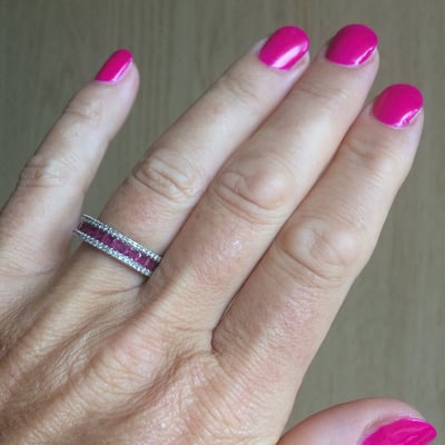 Eternity rubínový prsteň