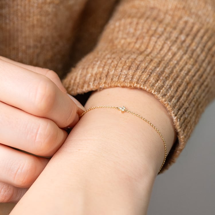 Kolekcia minimalistických šperkov s tromi lab-grown diamantmi Milton 147689