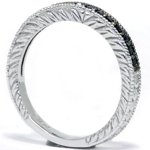 Diamantový zlatý prsteň s čiernymi diamantmi 2677