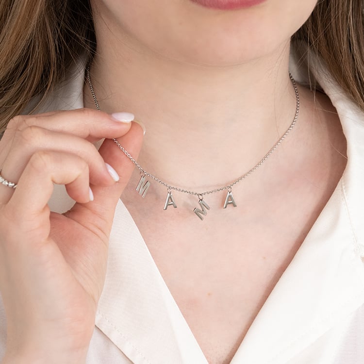 Náhrdelník s písmenami Mama 125595
