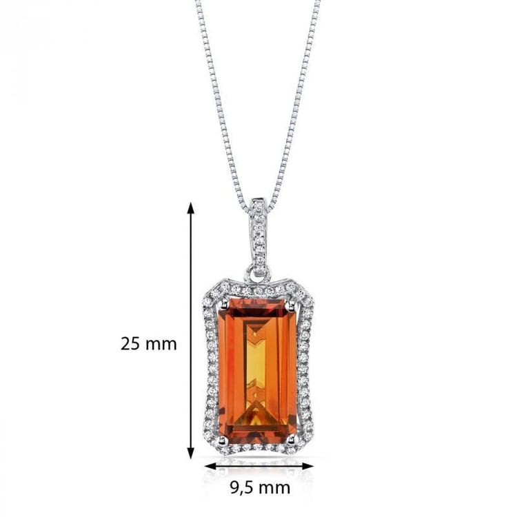 Zafírový náhrdelník zo striebra Bluma 5469