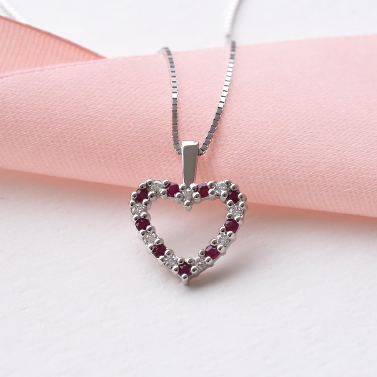 Zlatý náhrdelník srdce 78450