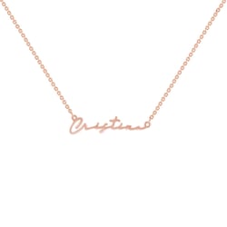 Zlatý náhrdelník s menom Amiel