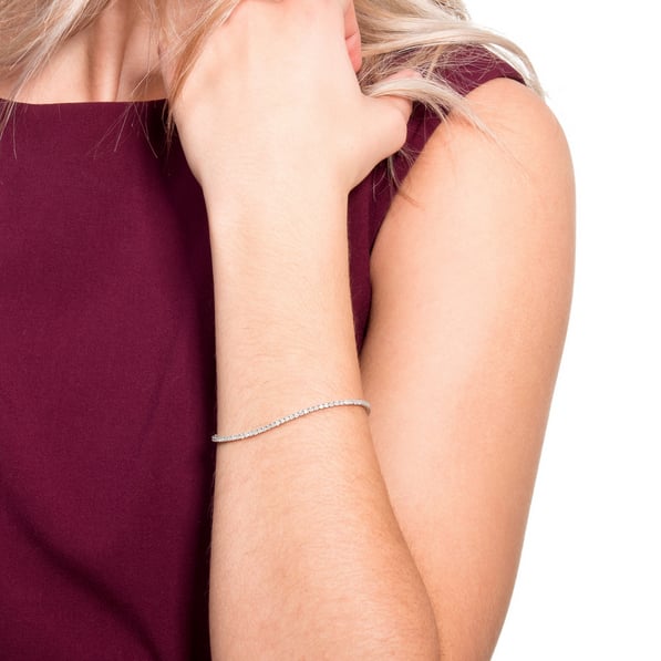 Zlatý náramok s diamantmi 4293