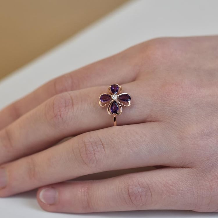 Ametystový prsteň 26542