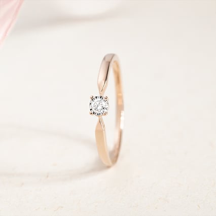 Elegantný zlatý prsteň s diamantom Socorro