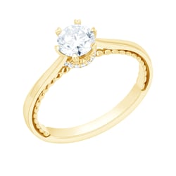 Romantický zásnubný prsteň s moissanitom Meliora