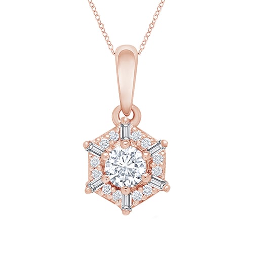 Zlatý kvetinový set šperkov s lab-grown diamantmi Sallie