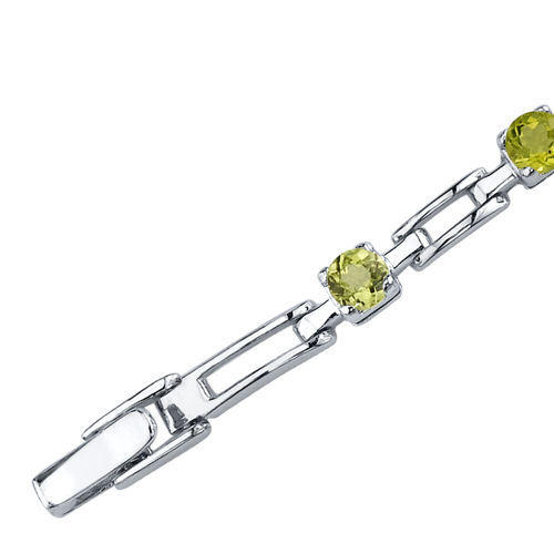 Olivínový náramok strieborný 4009