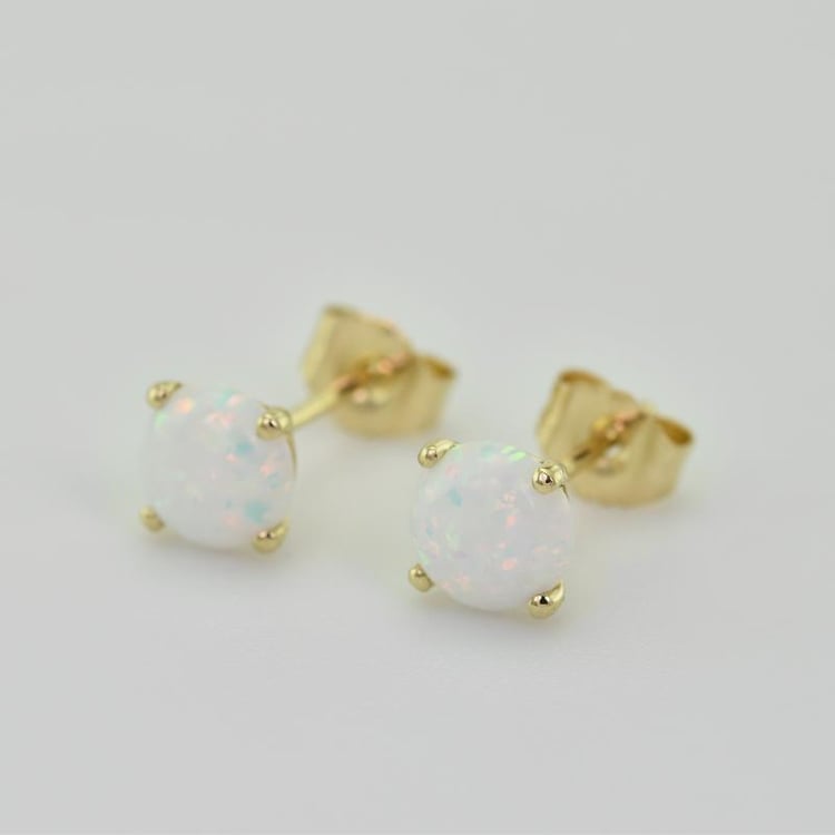 Zlaté opálové náušnice 23096