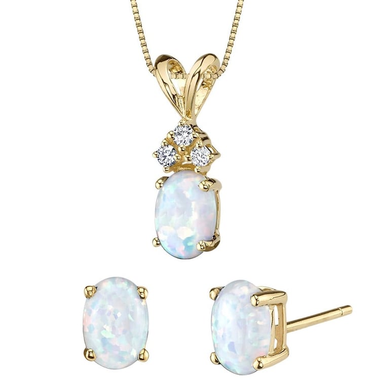 Kolekcia zlatých šperkov s bielymi opálmi a diamantmi Ignasi