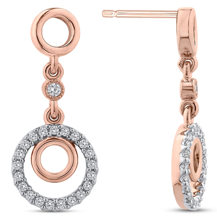 Diamantové náušnice ze zlata 50092