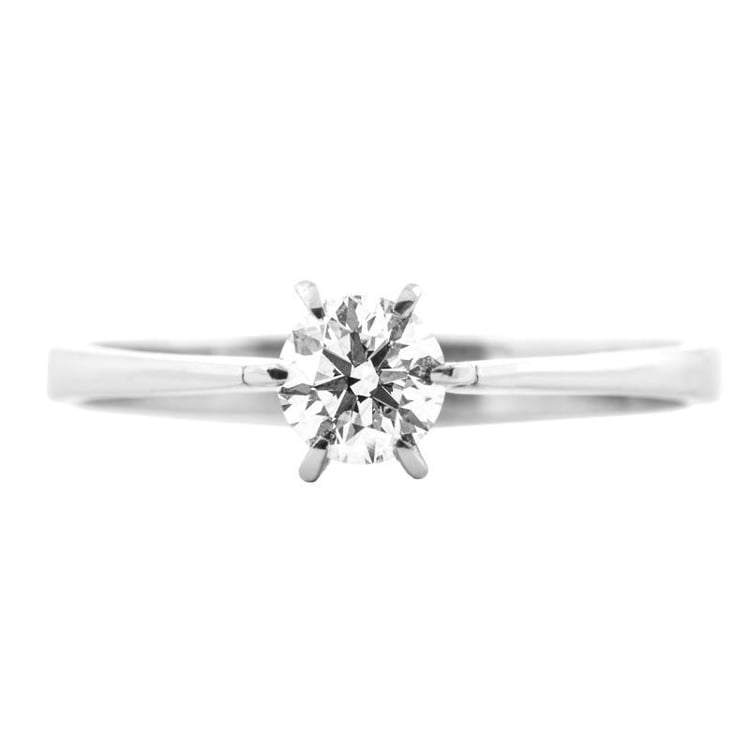 Zlatý zásnubný prsteň s diamantom 603