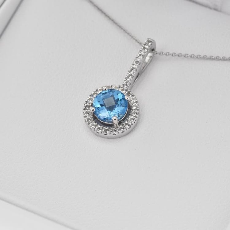 Zlatý topásový prívesok 28441