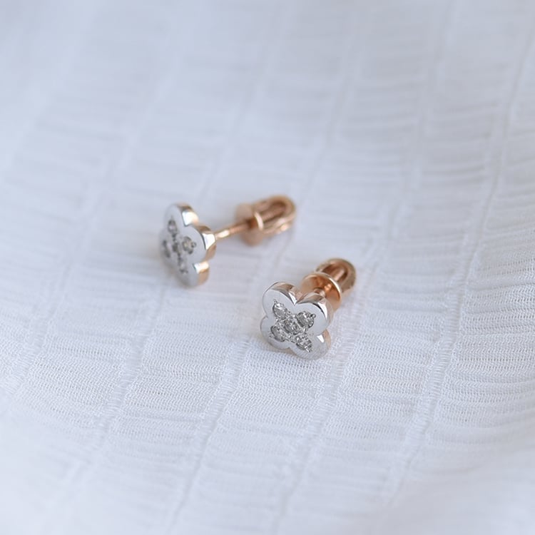 Štvorlístky z viacfarebného zlata 64175