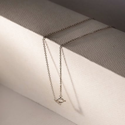 Ankr retiazka 45 cm z 18k bieleho zlata