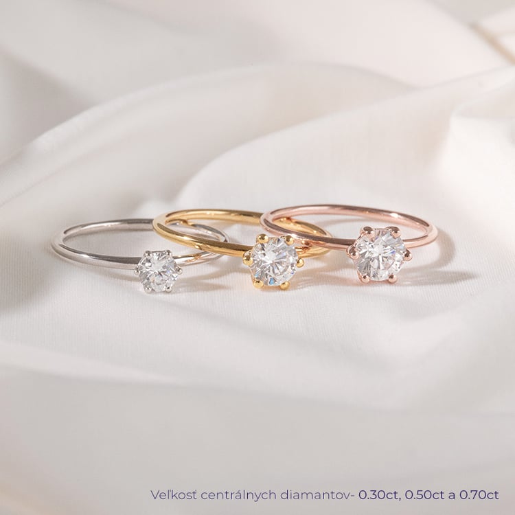 Zásnubný prsteň s diamantom Birdie 120649