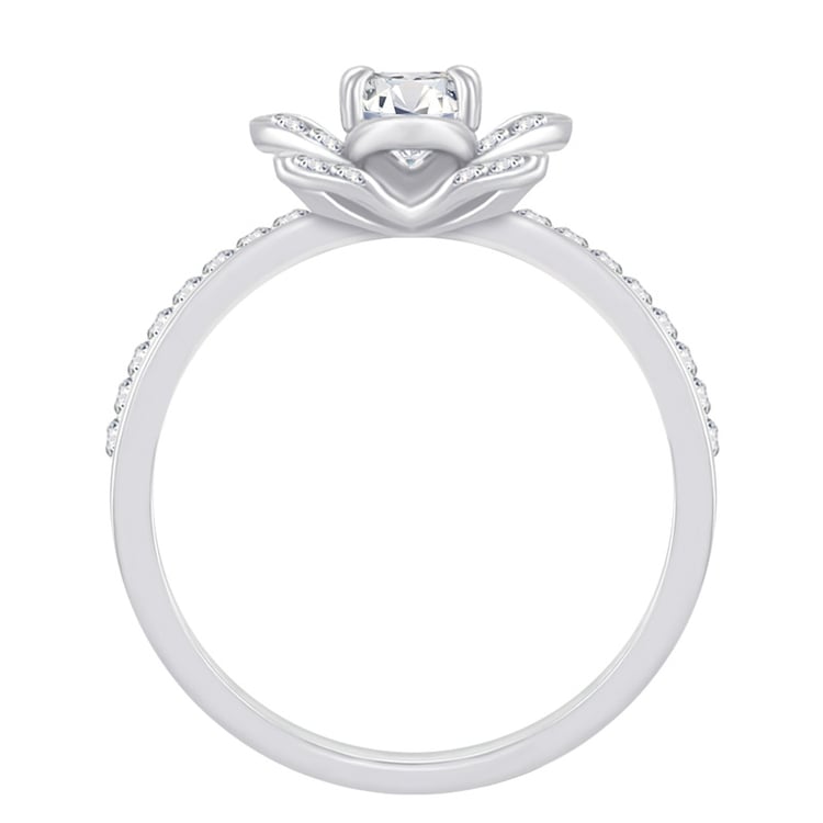 Prsteň s diamamtovou kvetinou 73690