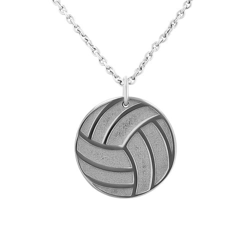 Strieborný prívesok lopta s gravírom vašej voľby Volleyball