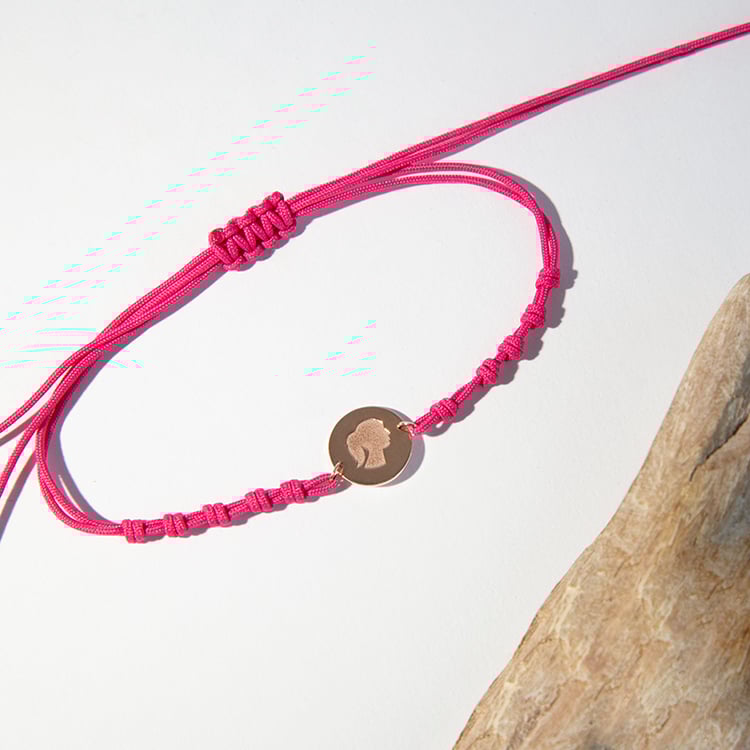 Povrázkový náramok s diskom Nové Háro 112354