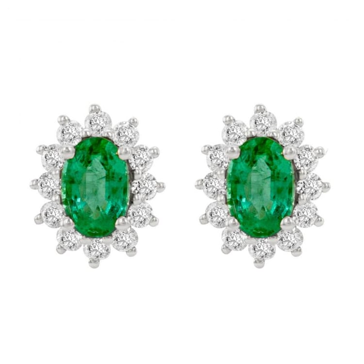 Náušnice so smaragdmi 10266