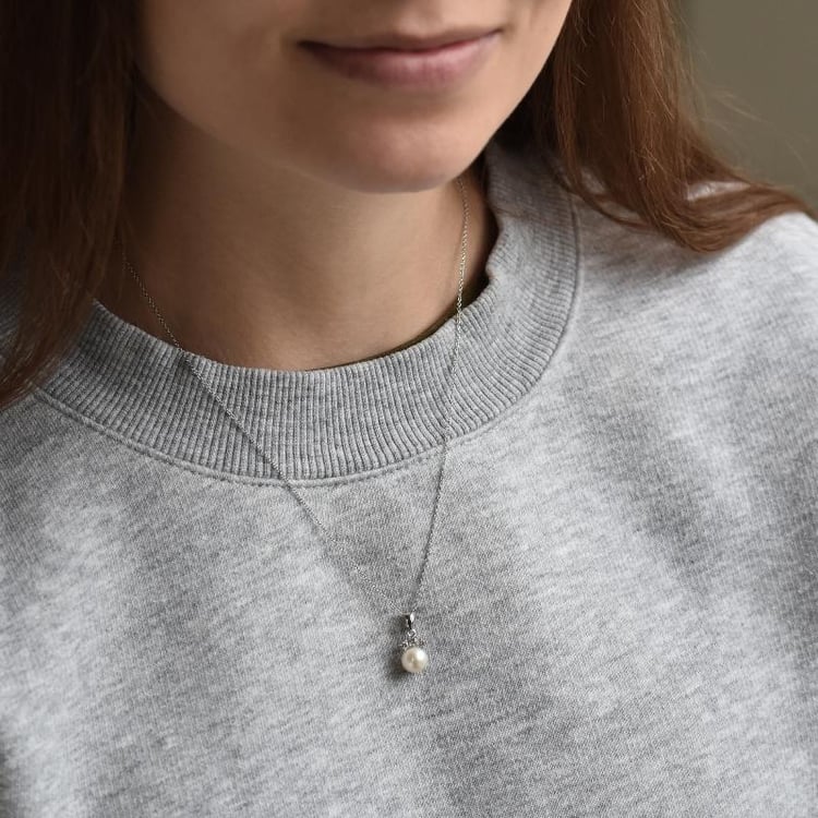 Zlatý perlový náhrdelník 42749