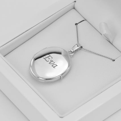 Oválny medailón zo zlata s gravírom vašej voľby Zobras