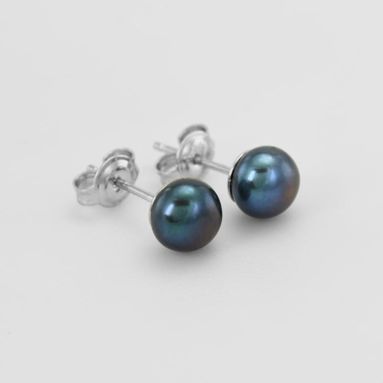 Perlové náušnice zo striebra 52845