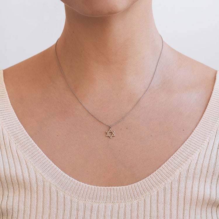 Strieborný prívesok Davidova hviezda 132905