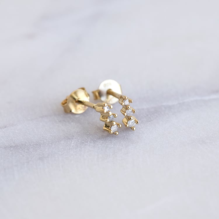 Pozlátené náušnice 86187