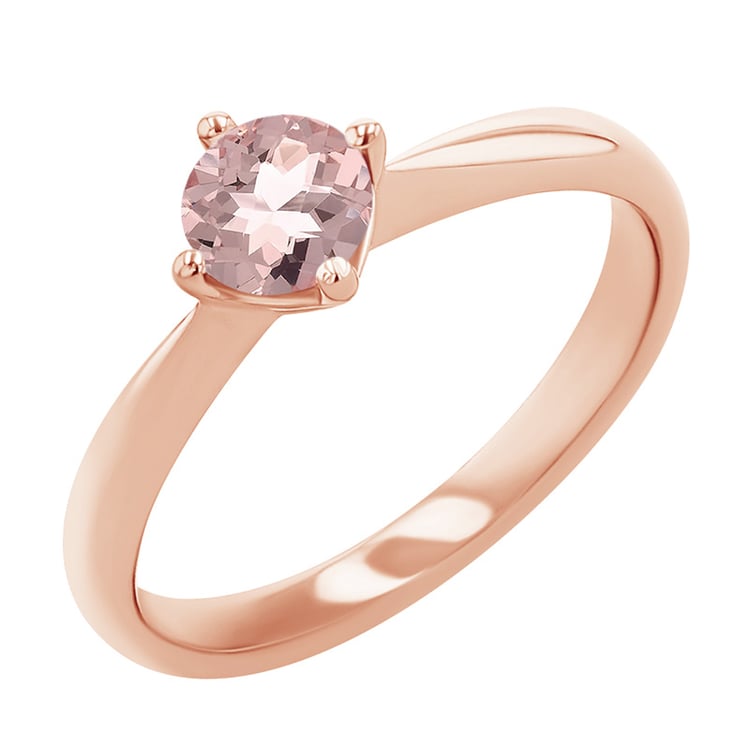 Zlatý zásnubný prsteň s morganitom Maya 125028
