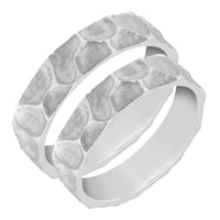 Svadobné obrúčky zo zlata s reliéfom Basaur