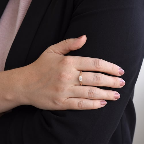 Elegantný diamantový prsteň Aubert