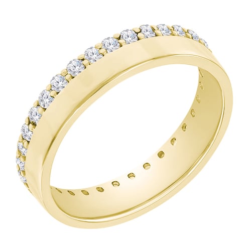 Zlatý eternity prsteň s lab-grown diamantmi Taniel
