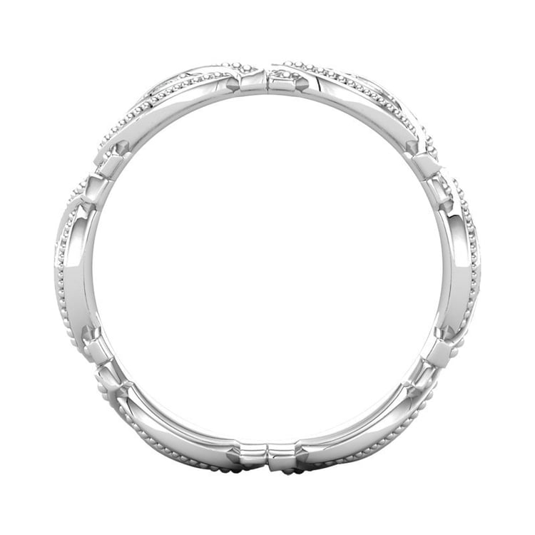 Vintage obrúčka zdobená lab-grown diamantmi Yash 105732