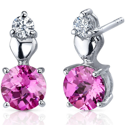 Strieborné náušnice so zafírmi 3021