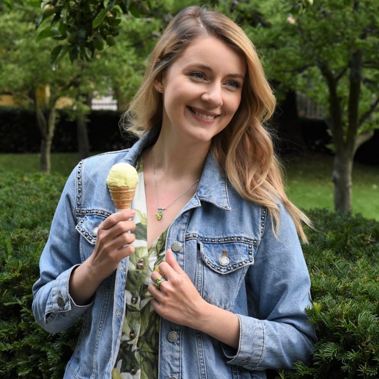 Náhrdelník zo striebra s citrónom 65850