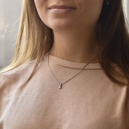 Platinový prívesok s diamantom Cheryth