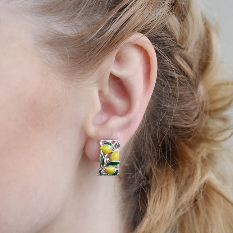 Strieborné náušnice 91874