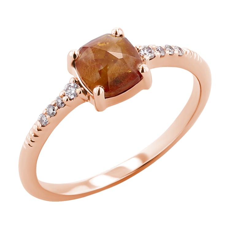 Prsteň so salt and pepper diamantom a lab-grown diamantmi Embla 120297