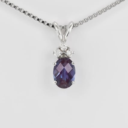 Alexandritový zlatý prívesok s diamantmi Tamasyna