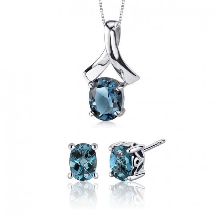 Strieborná kolekcia s topásmi