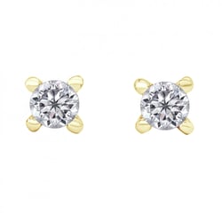 Napichovacie náušnice s 0.20ct diamantmi Jada