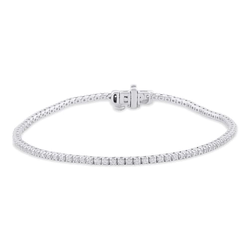 Zlatý tenisový náramok s lab-grown diamantmi Ema