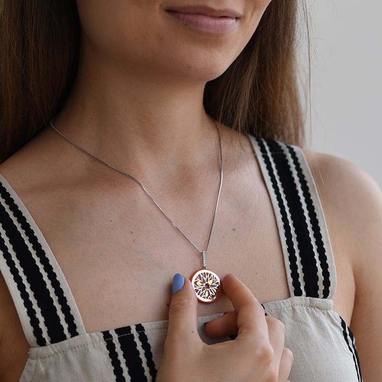 Náhrdelník s pomarančom 63987