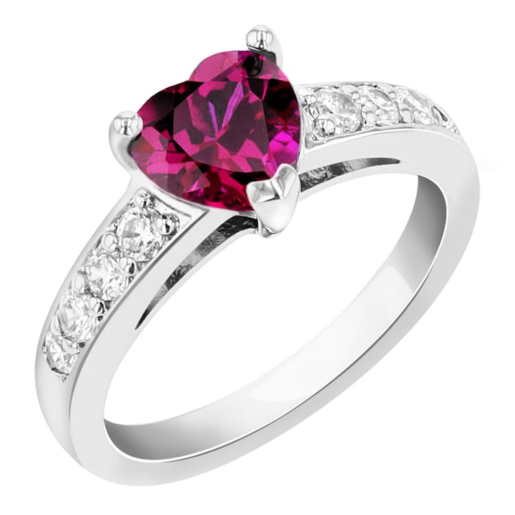 Prsteň so srdiečkovým rubínom Dalhie