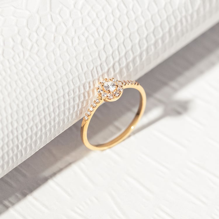 Halo prsteň s lab-grown diamantmi Glade 113049