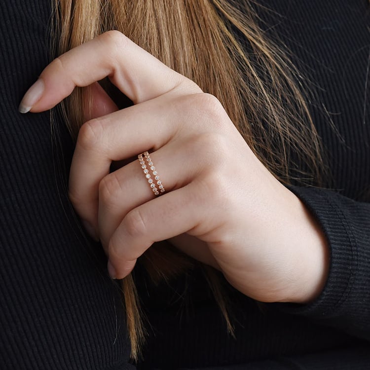 Eternity obrúčka s diamantmi 89984